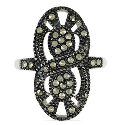 BUY AUSTRIAN MARCASITE GEMSTONE STYLISH RING IN 925 SILVER 